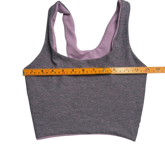 Bombshell Sportswear Reversible Long Tank Bra in Lilac/Orchid - Picture 5 of 11